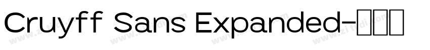 Cruyff Sans Expanded字体转换
